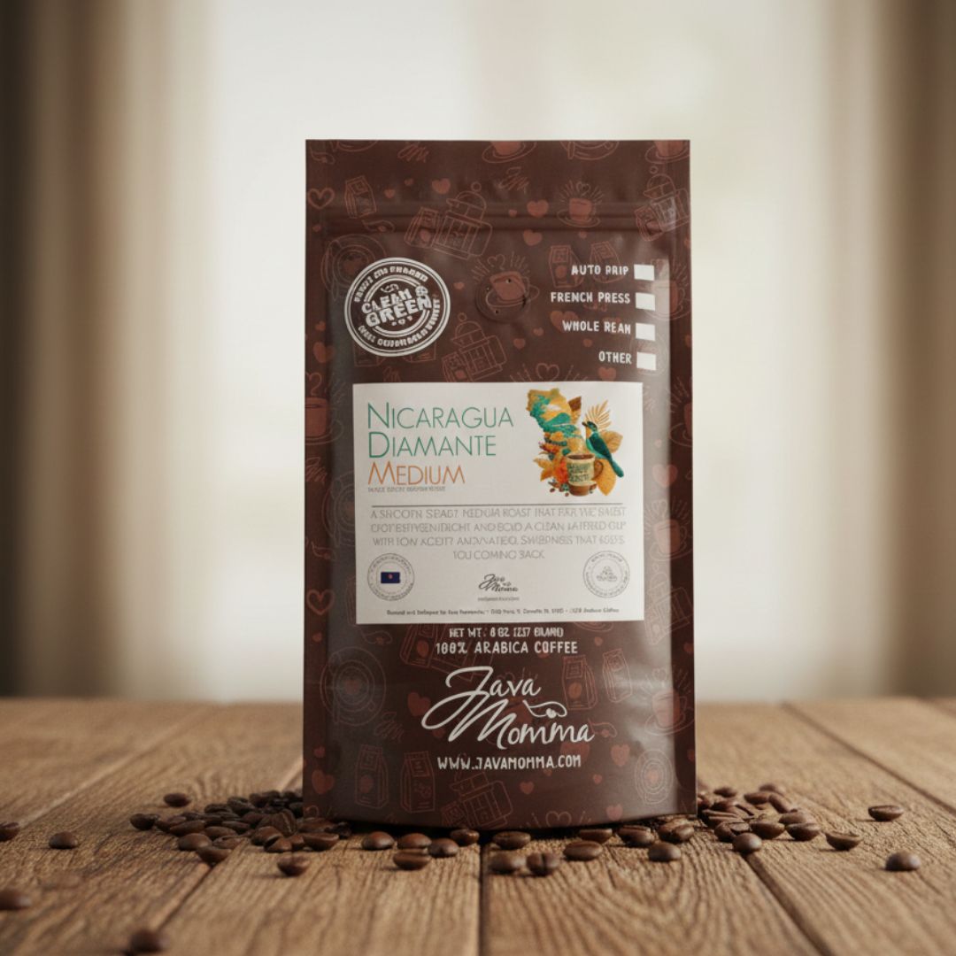 Nicaragua Diamante Medium Roast Coffee | Air-Roasted • Java Momma