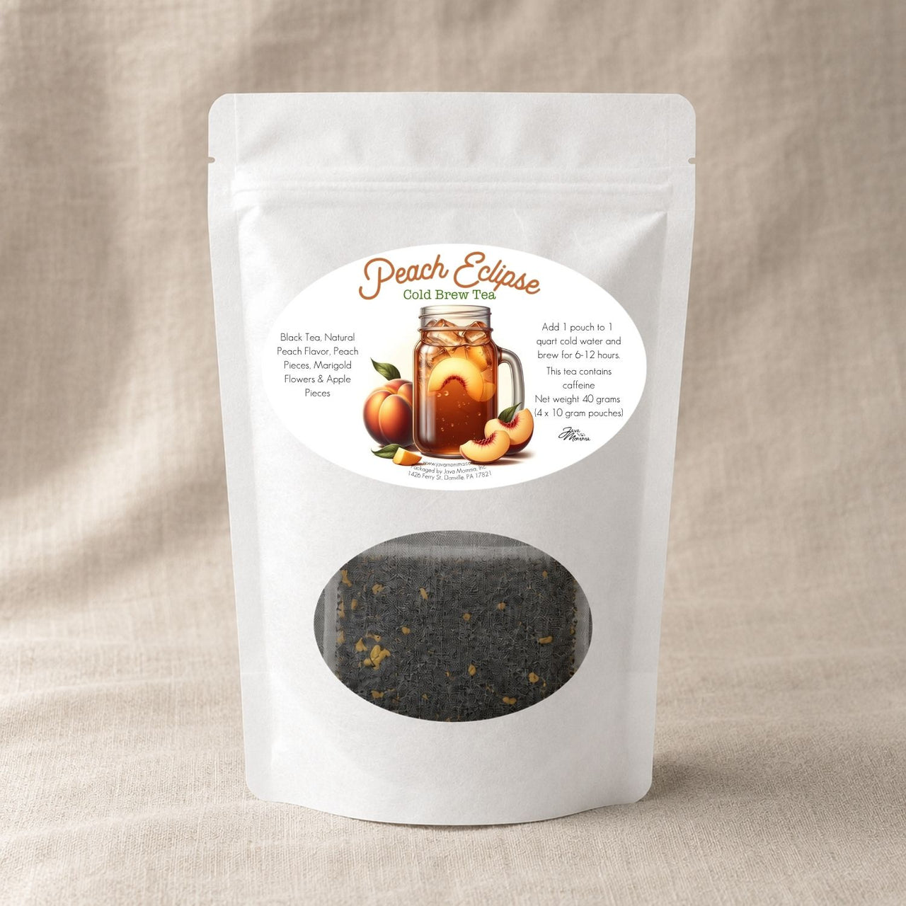 Peach Eclipse Cold Brew Tea Pods – Bold Black Tea with a Tangy Peach Twist