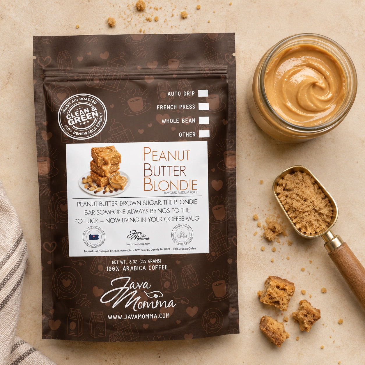 Peanut Butter Blondie Flavored Coffee