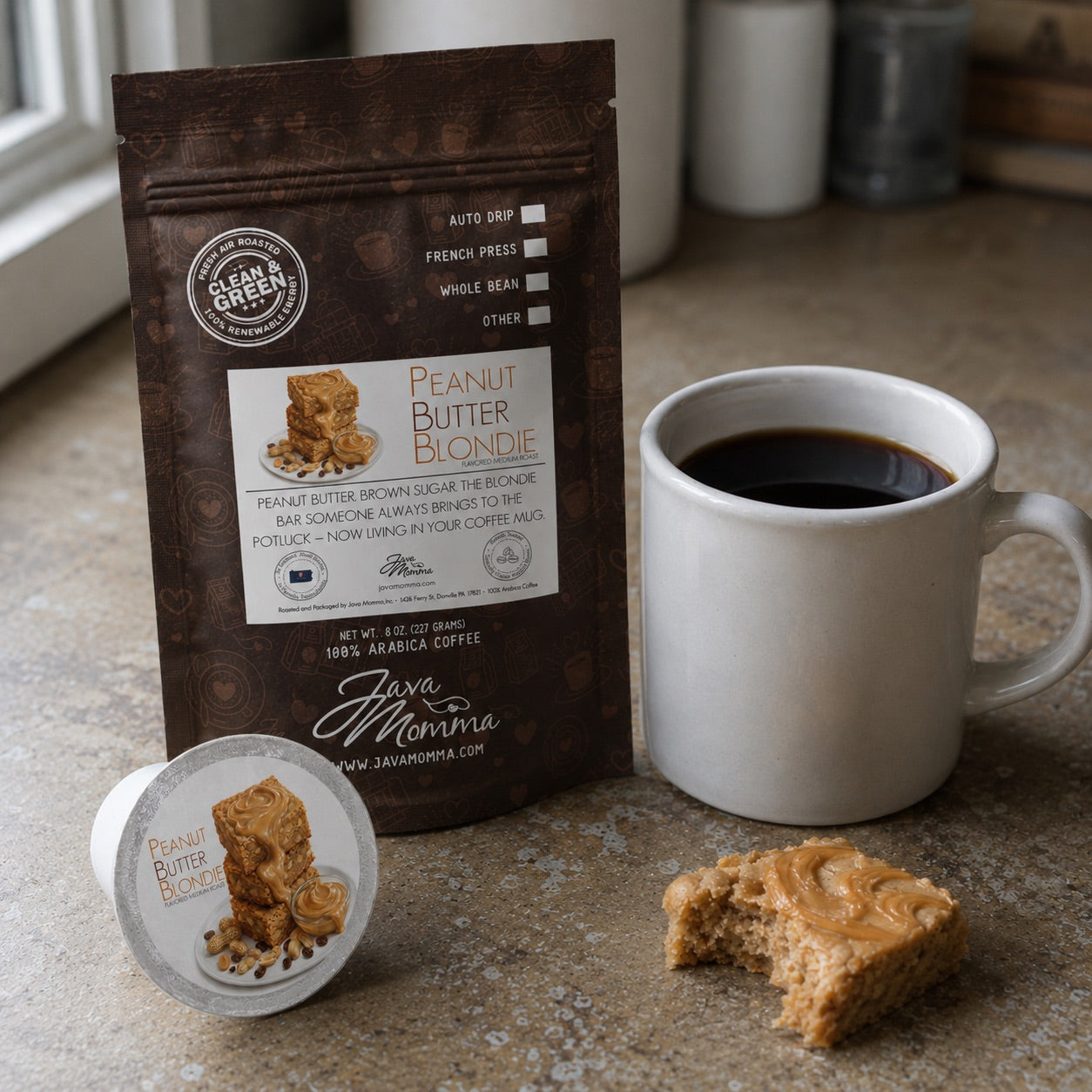 Peanut Butter Blondie Flavored Coffee