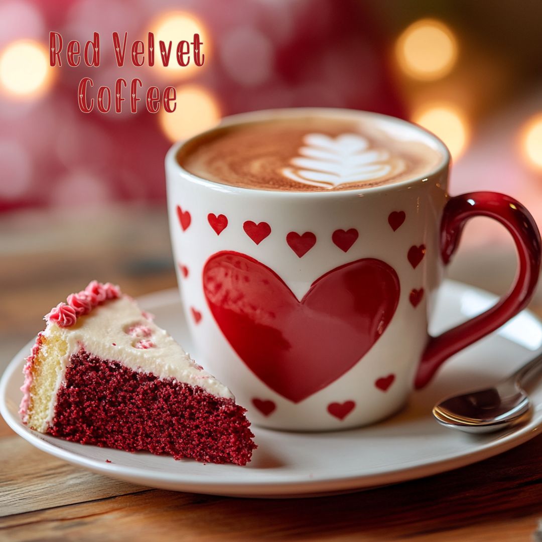 Red Velvet Coffee – Rich Chocolate with Cream Cheese Elegance