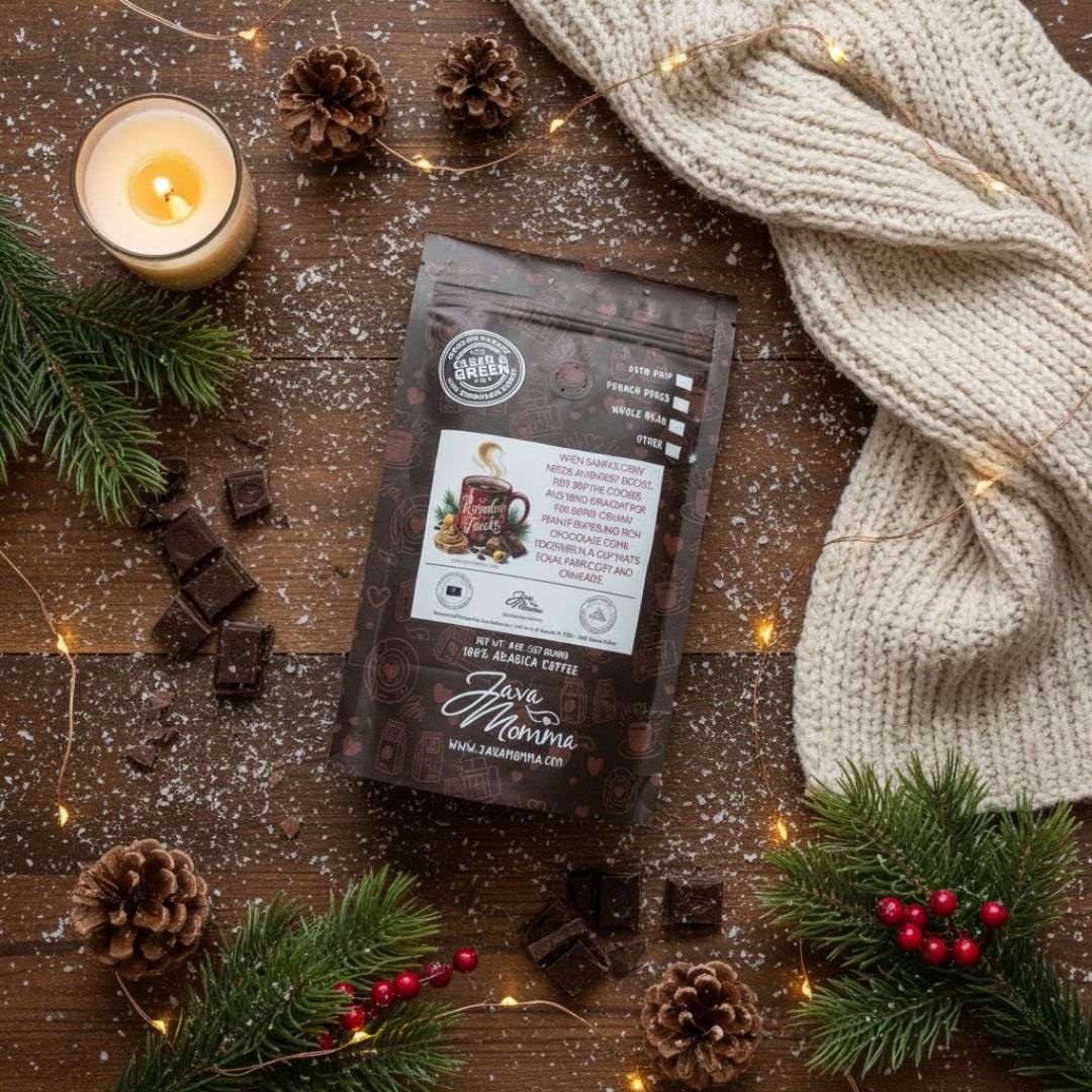 Reindeer Tracks Coffee – Chocolate & Peanut Butter Holiday Blend