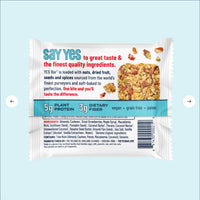 Thumbnail for The Strawberry Coconut YES Bar® – A Slice of Summer in Every Bite, in white packaging with a bar image, highlights natural ingredients, 5g plant protein, 3g fiber; its gluten-free, vegan, grain-free, and paleo on a light blue background.