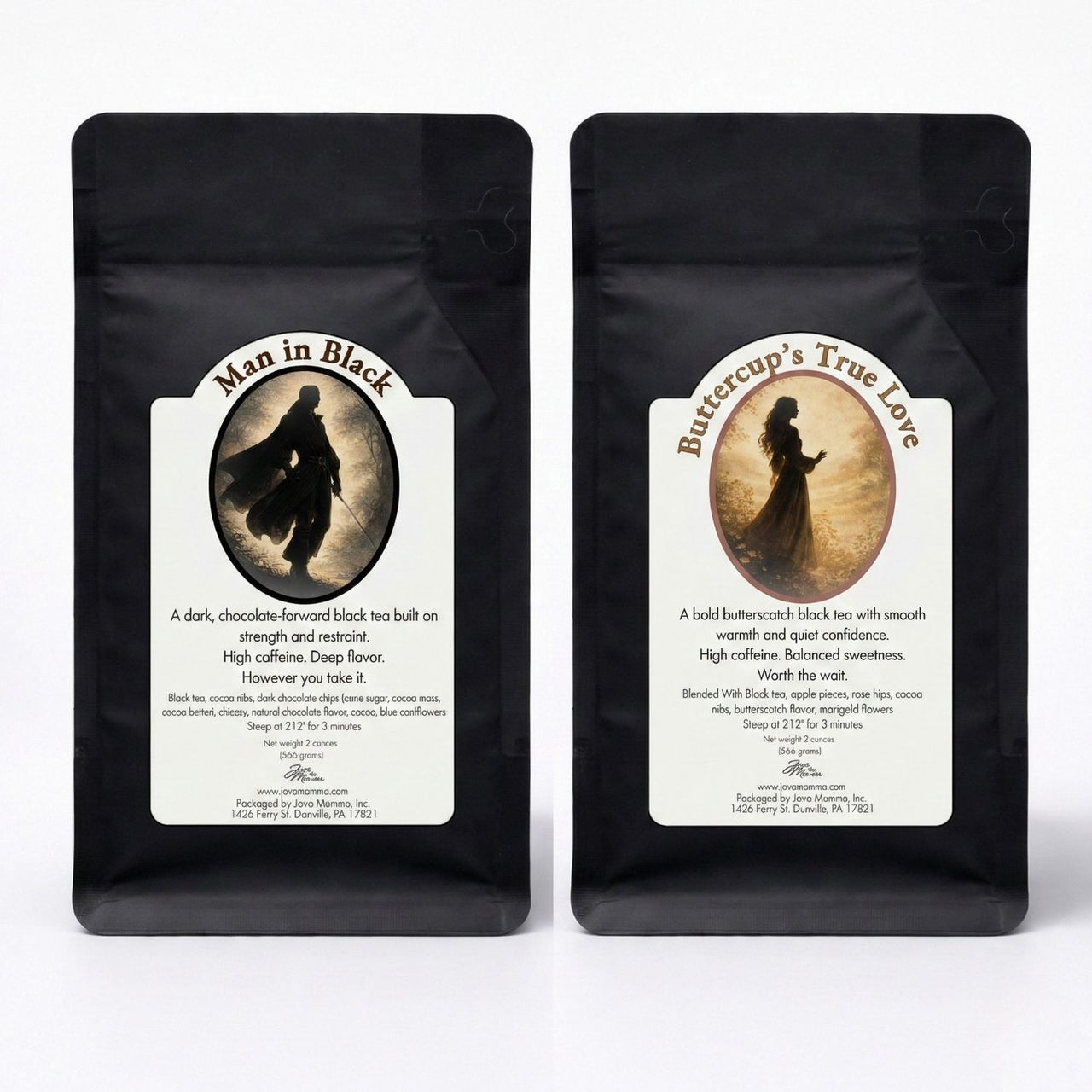 True Love Tea Duo – Butterscotch & Dark Chocolate Black Teas