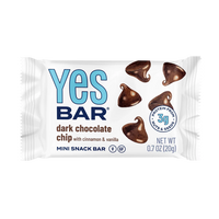 Thumbnail for A packaged Dark Chocolate Chip MINI YES Bar® – Like a Cookie, But Better (and Guilt-Free!), a gluten-free, vegan snack with 3g plant-based protein from nuts and seeds. Cinnamon-vanilla flavor, chocolate chip wrapper. Net wt 0.7 oz (20g).