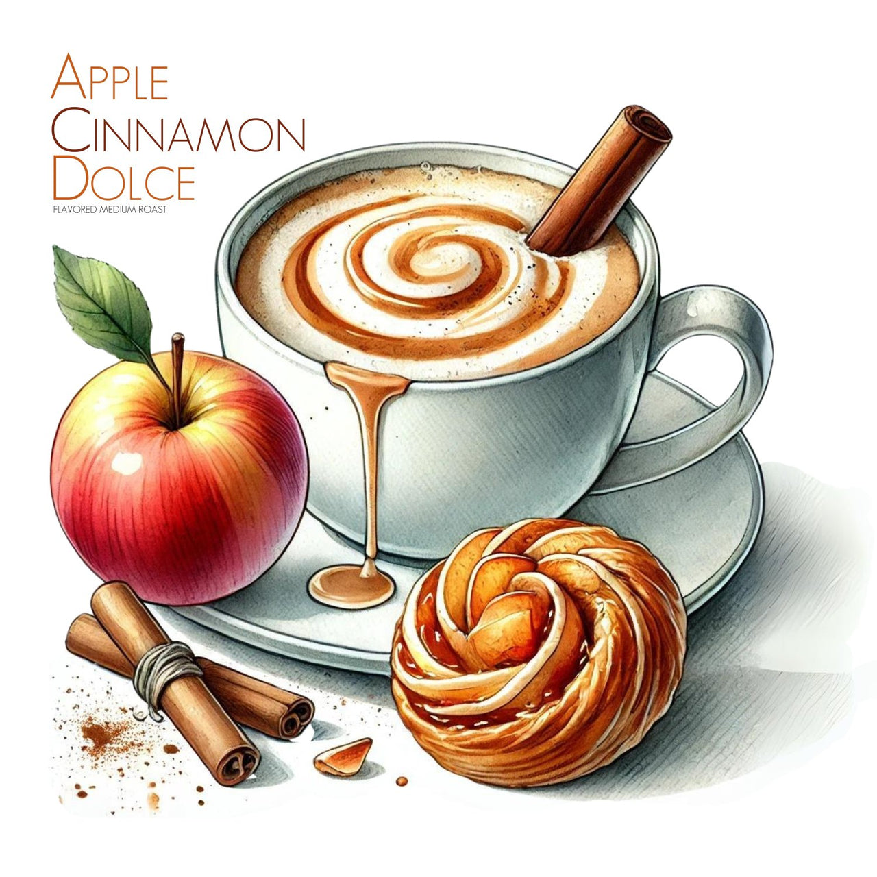 Apple Cinnamon Dolce Flavored Coffee - Java Momma