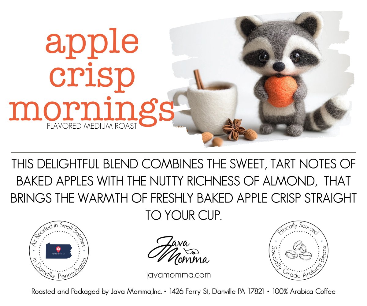 Apple Crisp Mornings Flavored Coffee - Java Momma