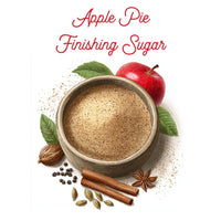 Thumbnail for A wooden bowl of spiced sugar sits among apple, cinnamon sticks, star anise, nutmeg, cardamom pods, and peppercorns—ideal for autumn treats. Text above: Apple Pie Finishing Sugar 🍎 – Cozy Spice Meets Sweet Nostalgia.
