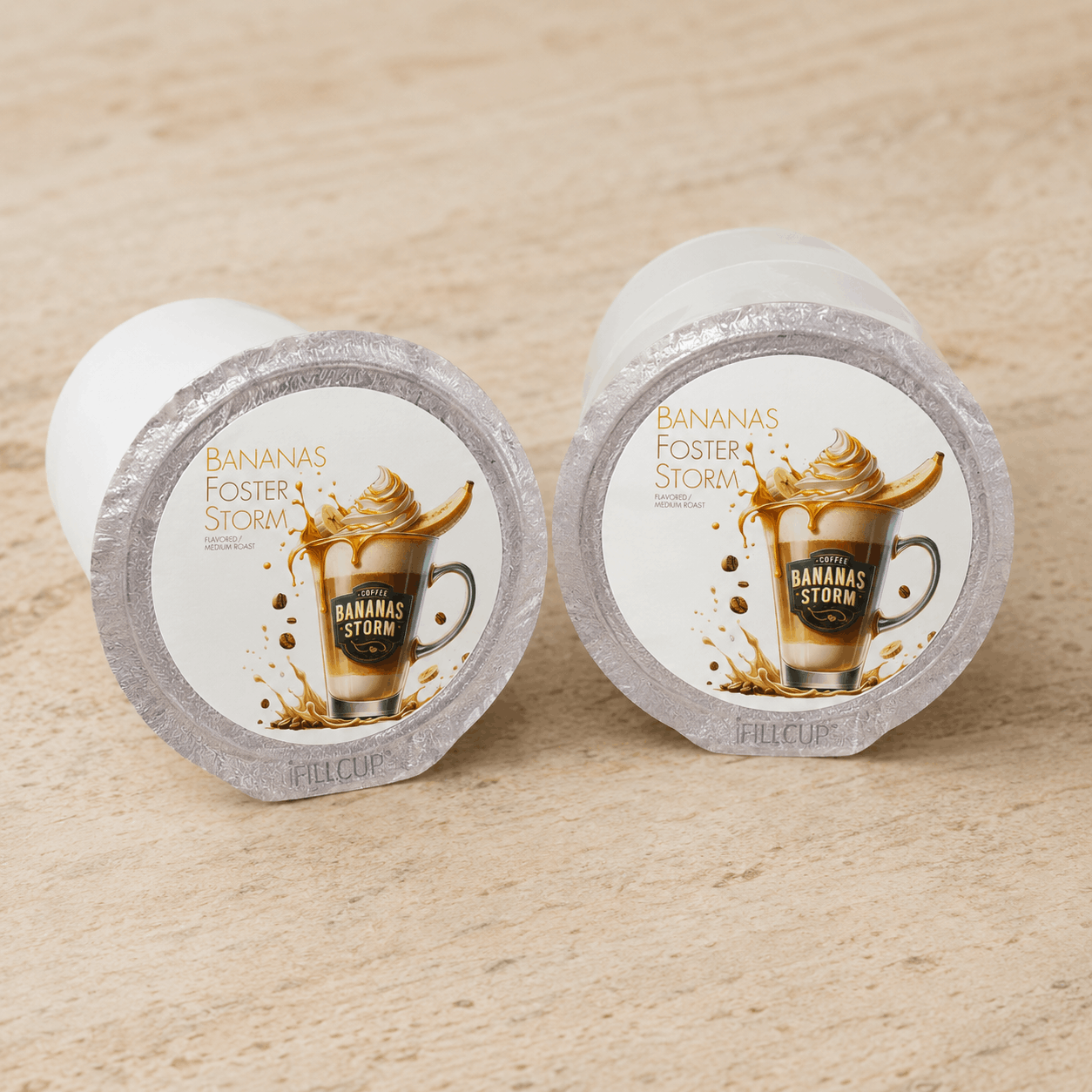 Bananas Foster Storm – Medium Roast Coffee with Caramelized Banana, Brown Sugar & Rum Notes 🍌