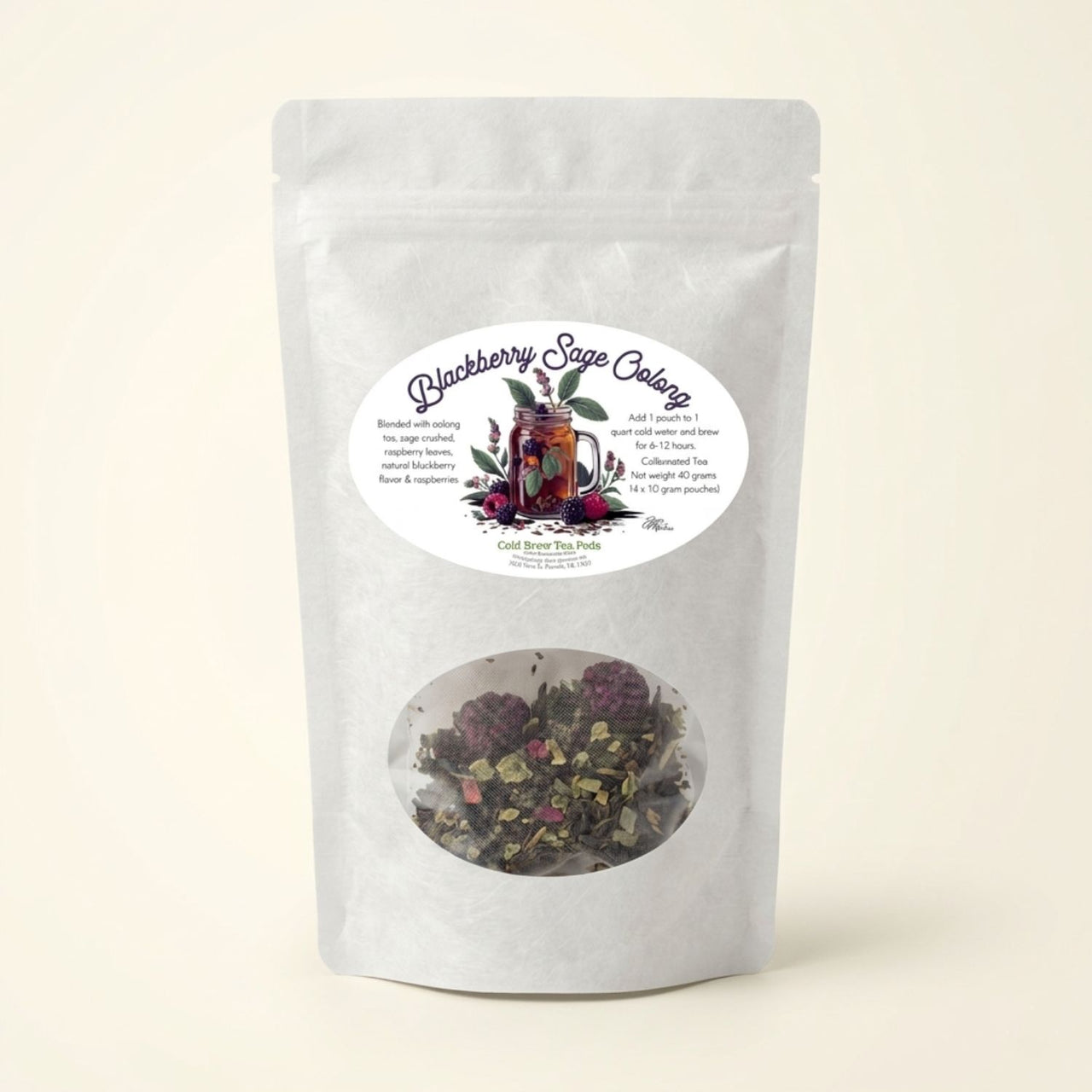 Blackberry Sage Oolong Cold Brew Pods – Bold, Earthy & Bursting with Blackberry Magic