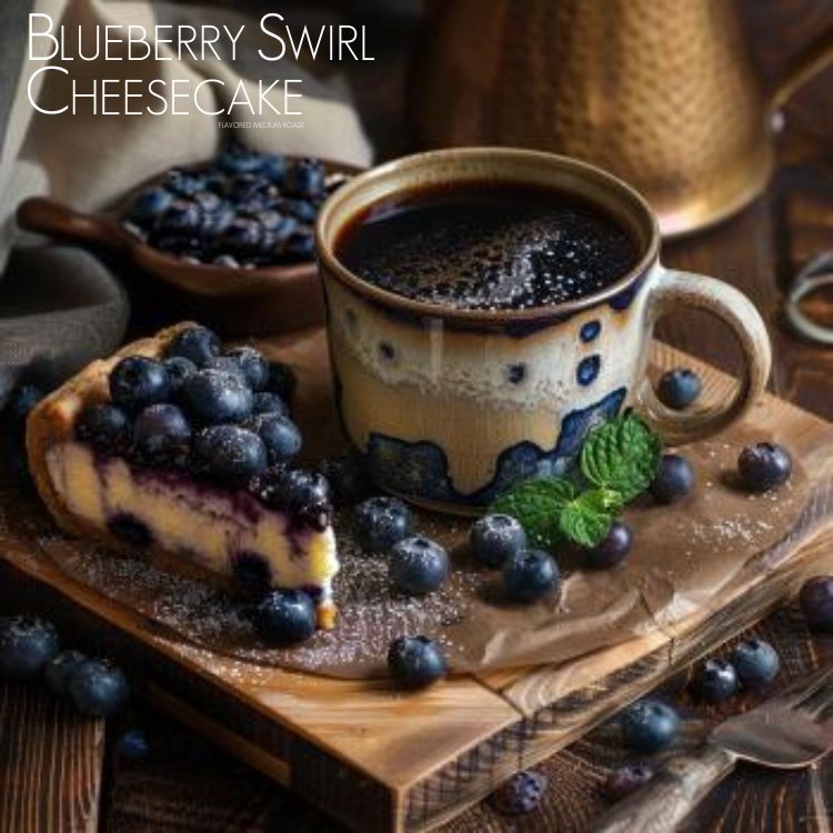 Blueberry Swirl Cheesecake Flavored Coffee - Java Momma