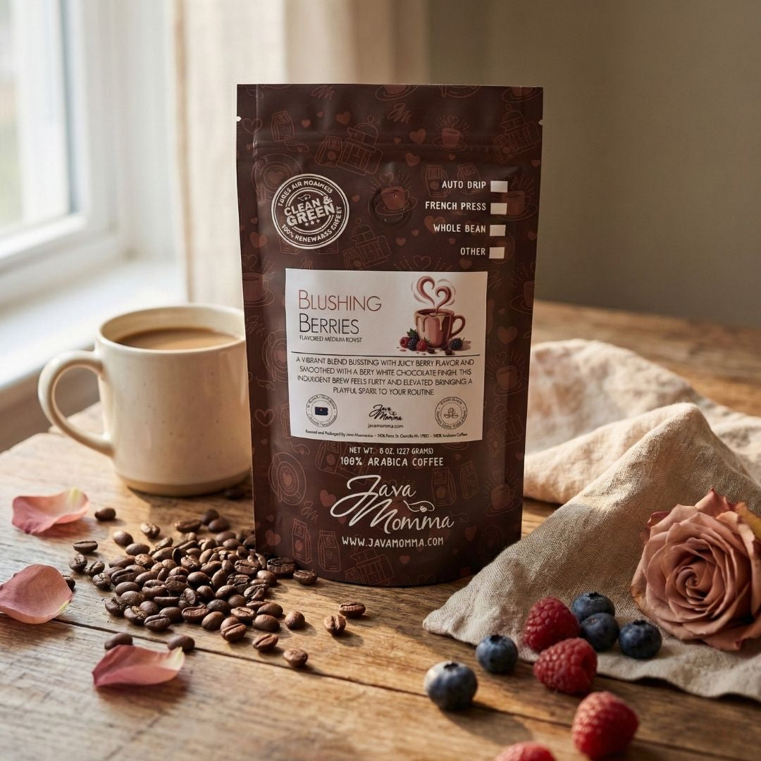 Blushing Berries Coffee | Blackberry & Raspberry White Chocolate