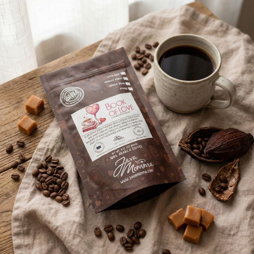 Book of Love Coffee – Chocolate Caramel Medium Roast | Java Momma