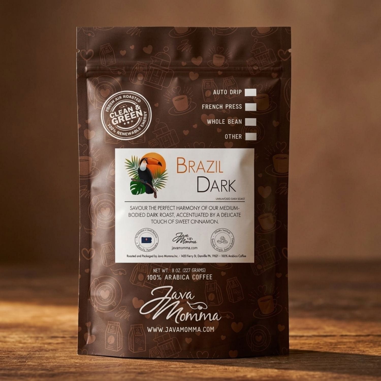 Brazil Dark Roast | Java Momma | Single Origin