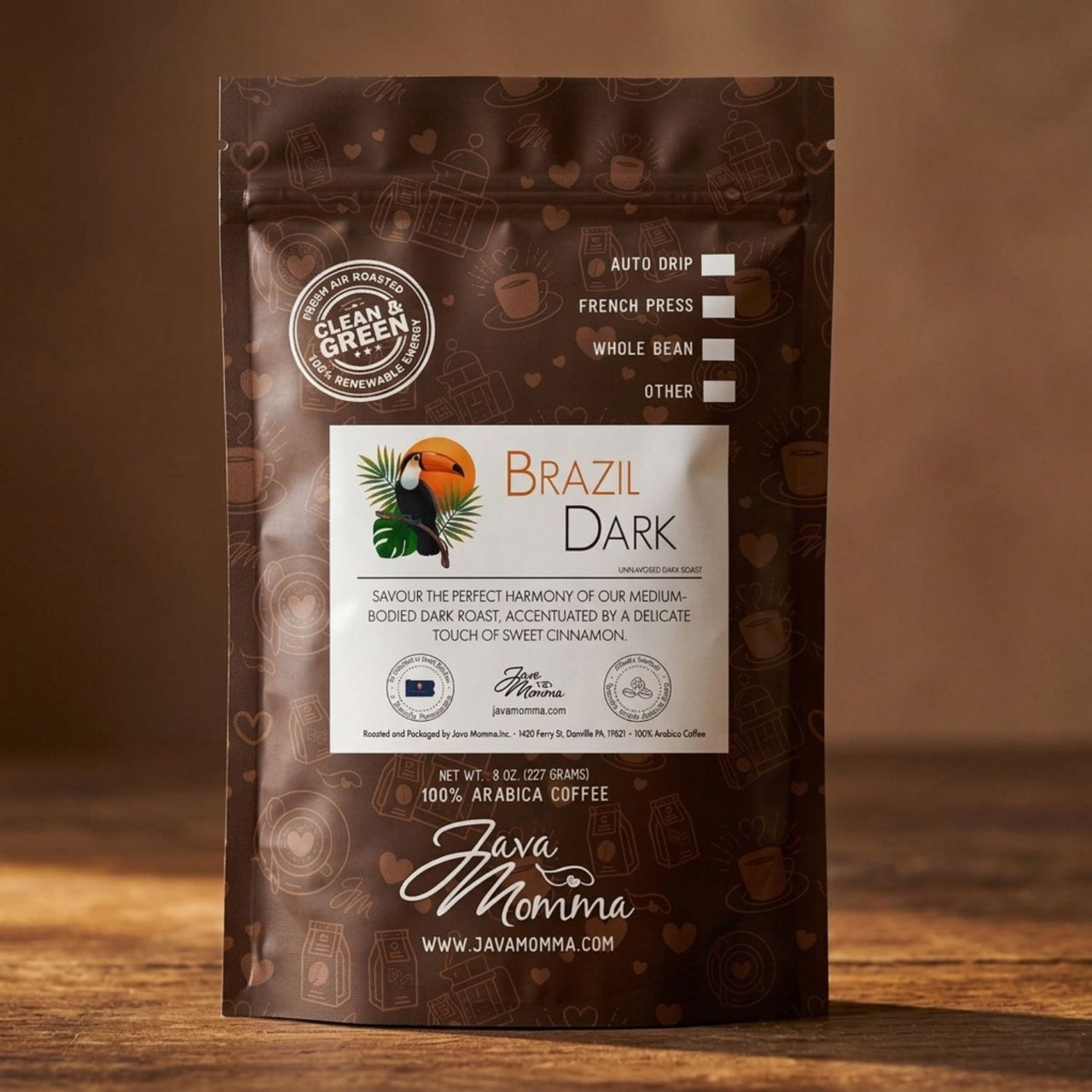 Brazil Dark Roast | Java Momma | Single Origin