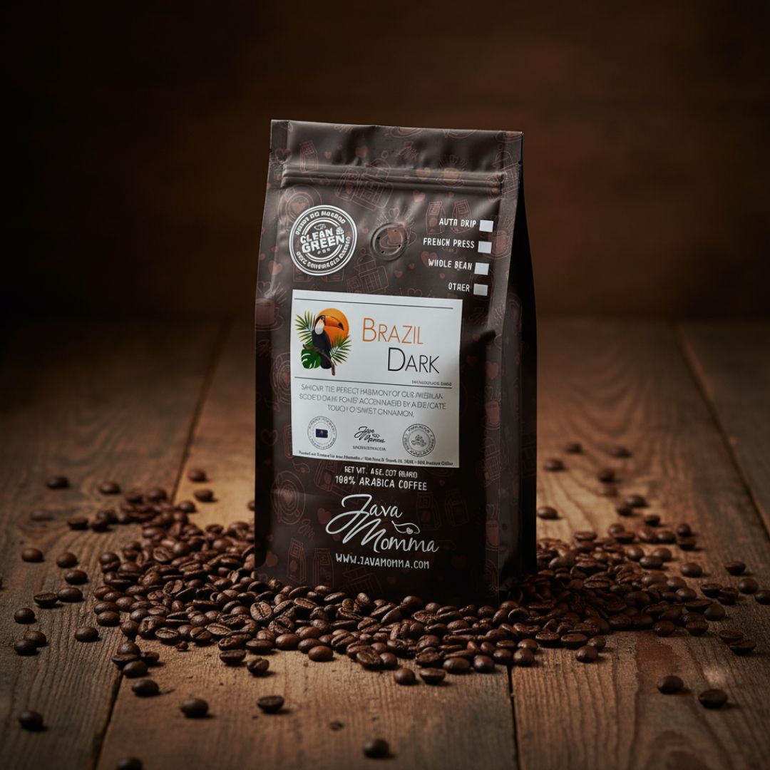 Brazil Dark Roast Coffee – Air-Roasted, Solar-Powered Boldness