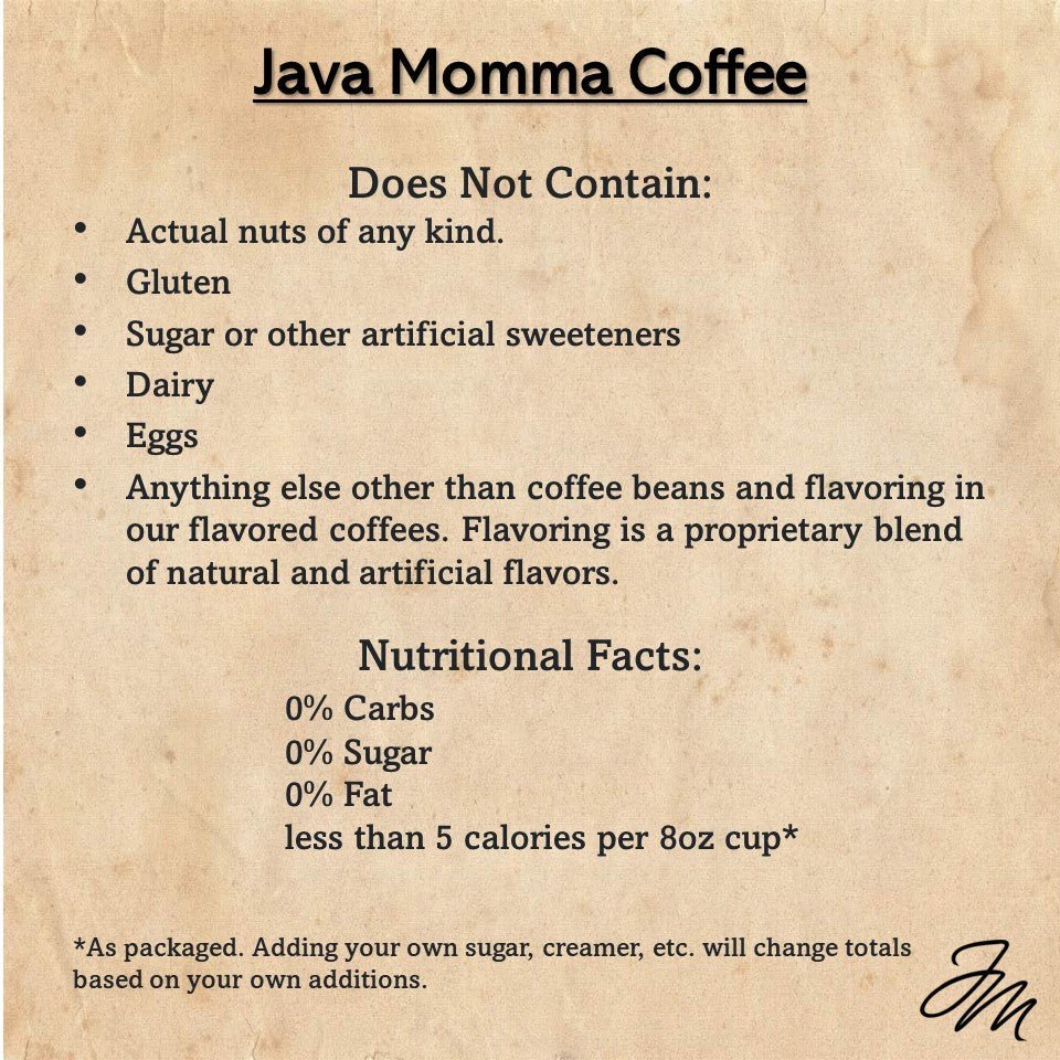 Calm the Sip Down Coffee | Caramel - Toffee Bliss - Java Momma