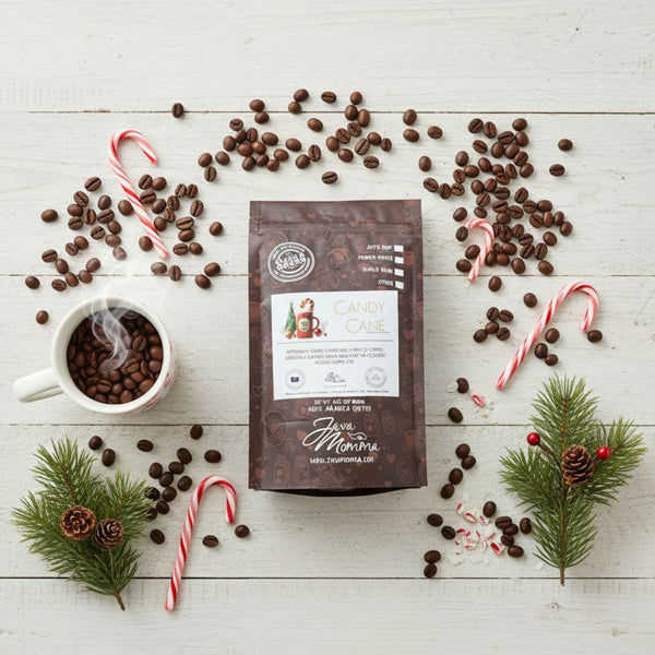 Candy Cane Coffee – Peppermint Holiday Blend – Java Momma