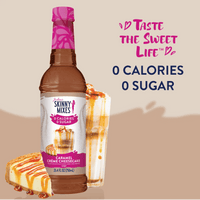 Thumbnail for Caramel Creme Cheesecake Skinny Syrup – Dessert in a Bottle 🍮🍰✨ - Java Momma