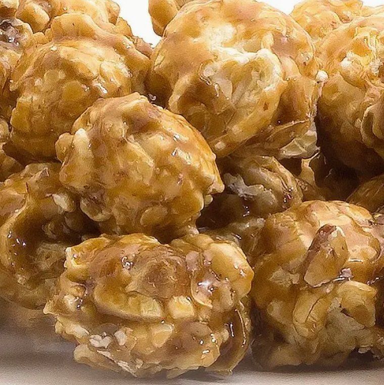 Caramel Pecan Almond Popcorn - Java Momma