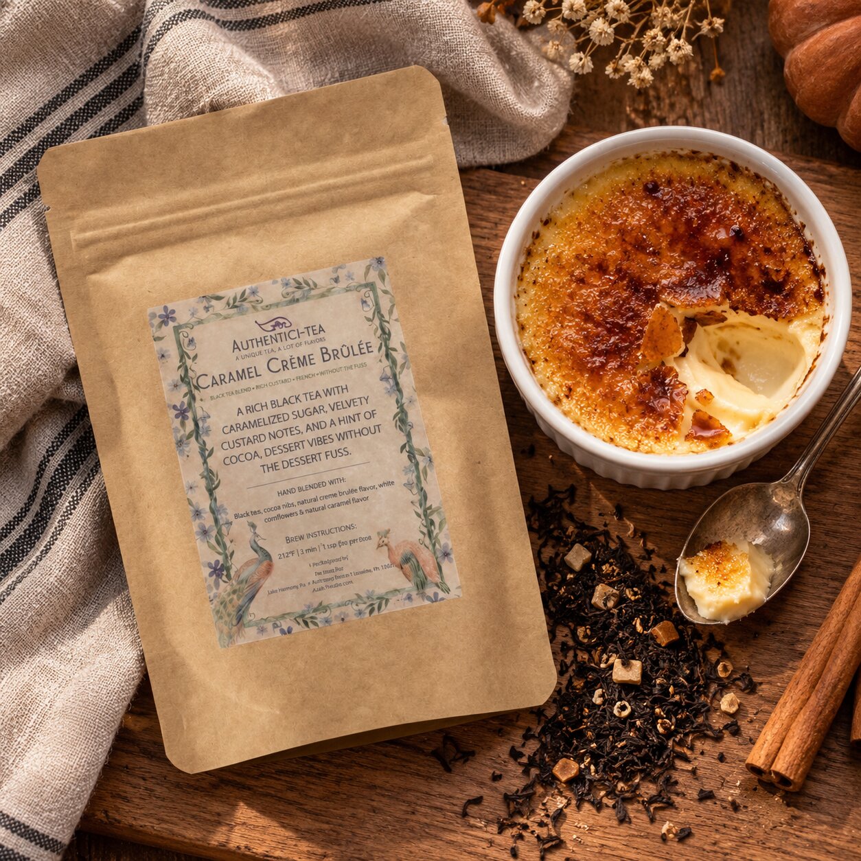 Caramel Crème Brûlée Tea 🍮  – Dessert, but Make It Drinkable