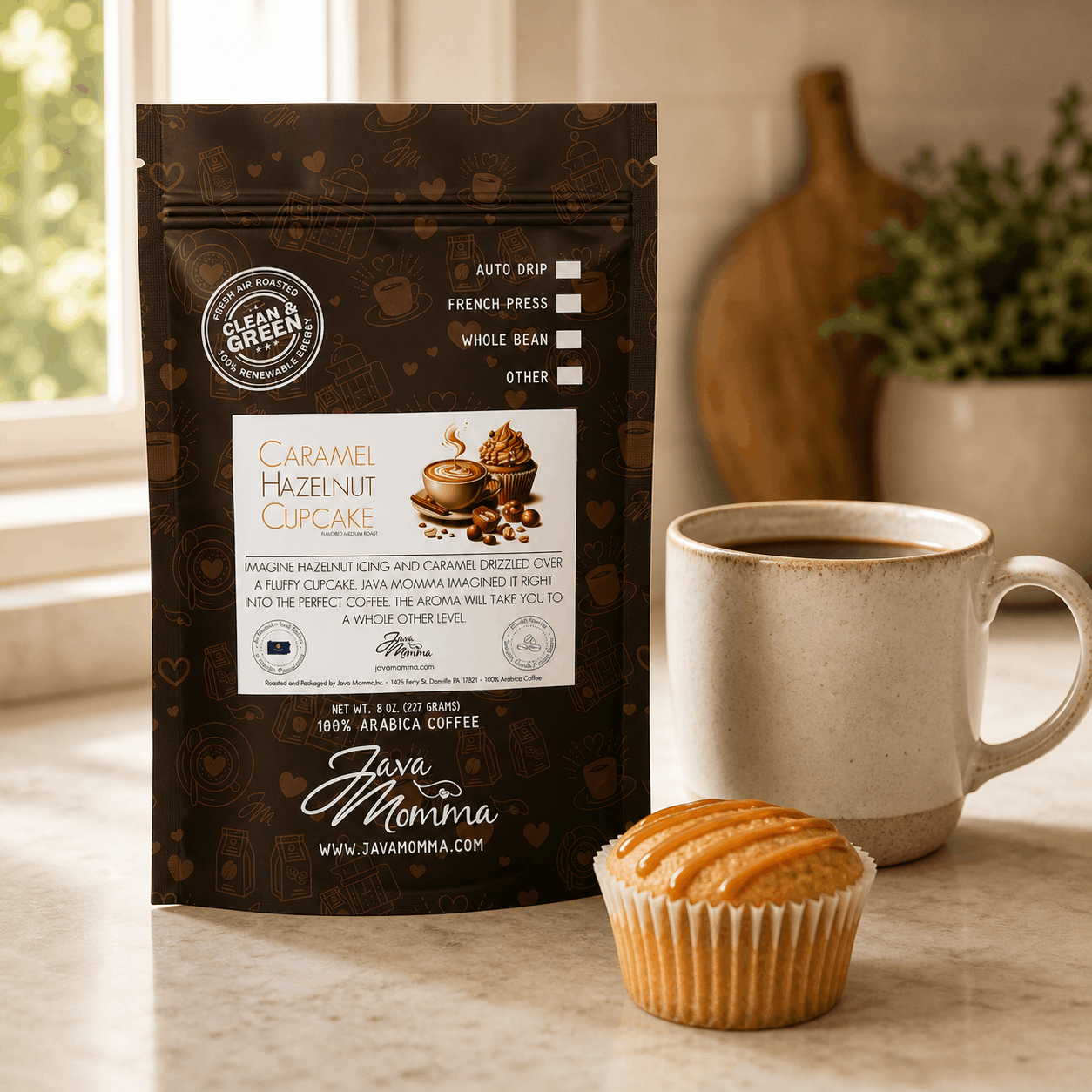 Caramel Hazelnut Cupcake Coffee | Java Momma