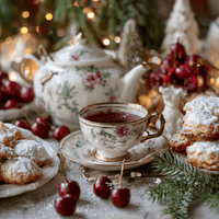 Thumbnail for Cherry Marzipan Oolong Tea 🍒 – Festive, Fruity, & Almond-Kissed