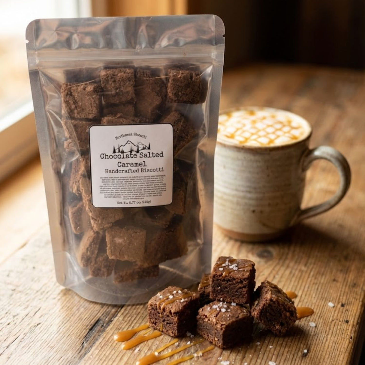 Chocolate Salted Caramel Biscotti Bites – Share If You Dare