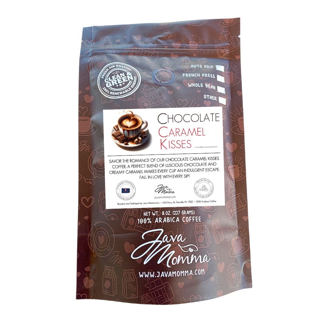 Chocolate Caramel Kisses Flavored Coffee - Java Momma