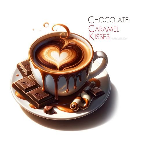 Chocolate Caramel Kisses Flavored Coffee - Java Momma