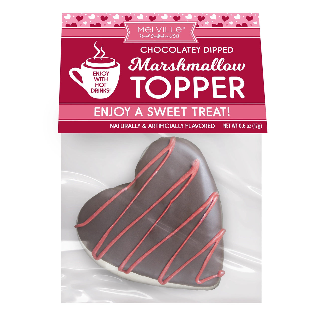 Chocolate Heart Marshmallow Topper - Java Momma