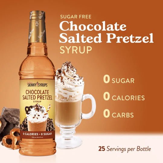 Chocolate Salted Pretzel Syrup - Sugar Free - Java Momma