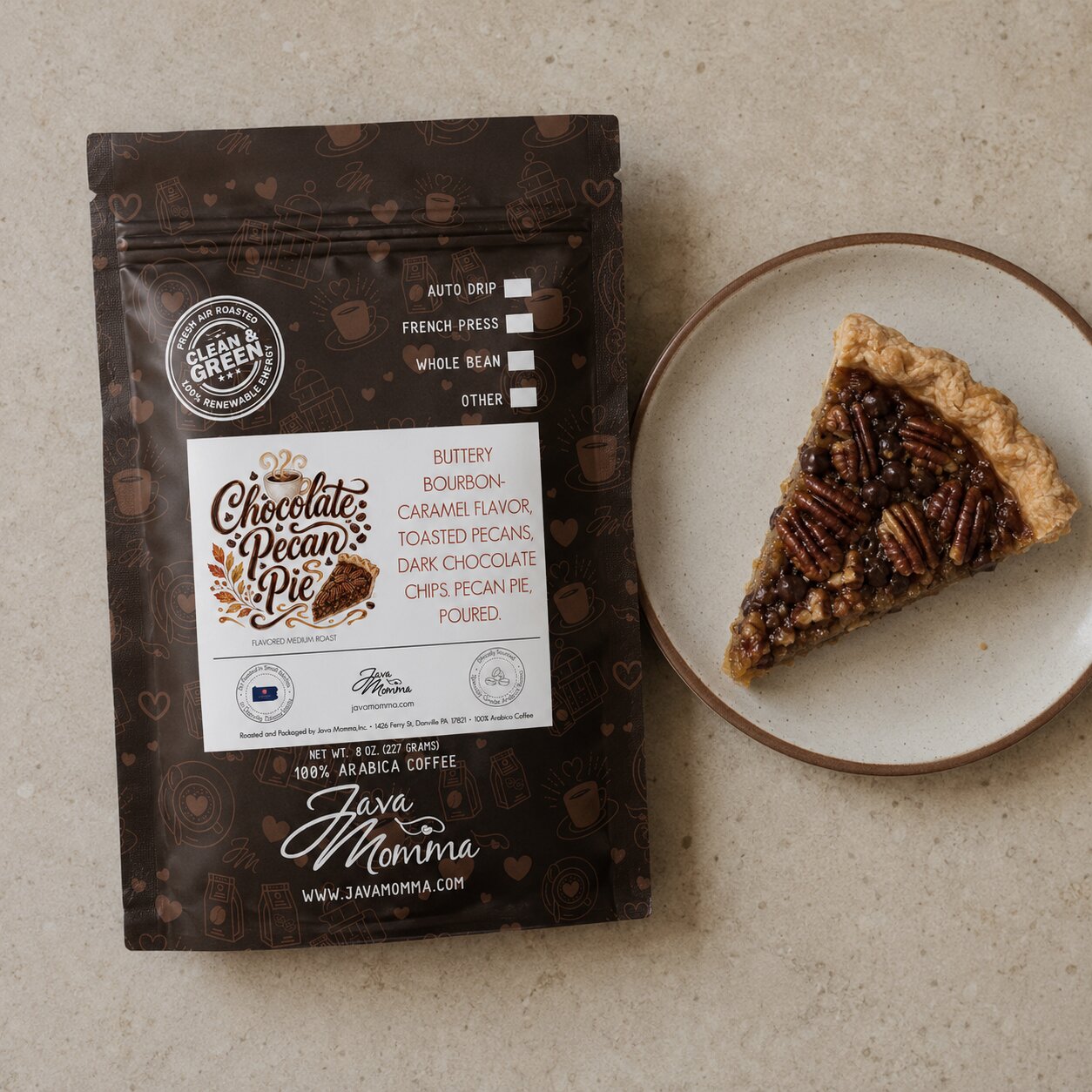 Chocolate Pecan Pie Coffee | Fall Flavors