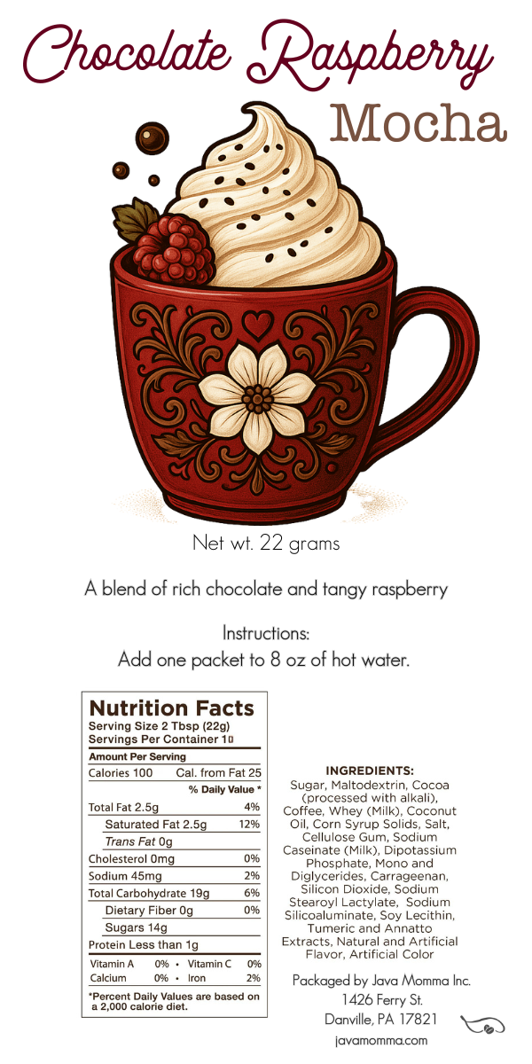 Chocolate Raspberry Mocha Drink Mix
