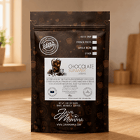 Thumbnail for Java Momma Chocolate Summer cold brew coffee package with chocolate flavor on a wooden surface