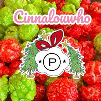 Thumbnail for Cinnalouwho Cinnamon Popcorn – Festive Red & Green Holiday Snack