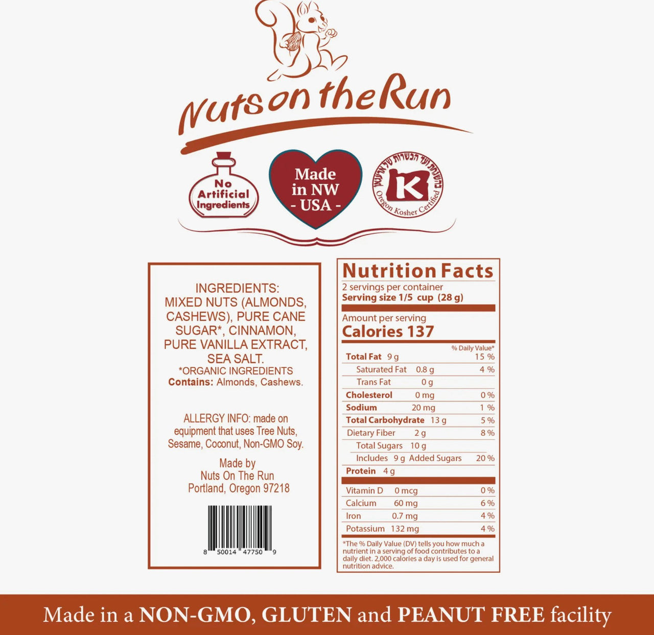 Cinnamon Vanilla Glazed Nuts - Nuts on the Run - Java Momma