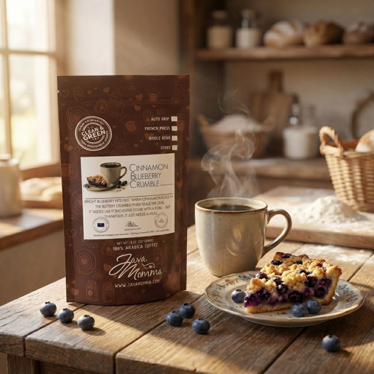 Cinnamon Blueberry Crumble Coffee