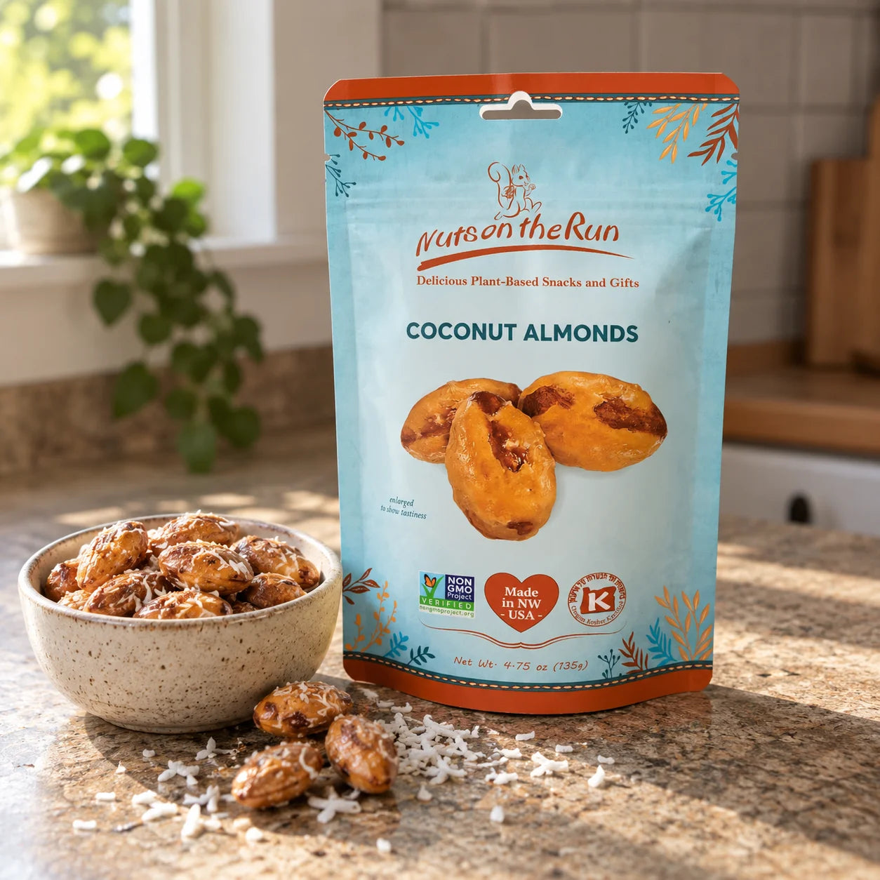 Coconut Almonds - Nuts on the Run