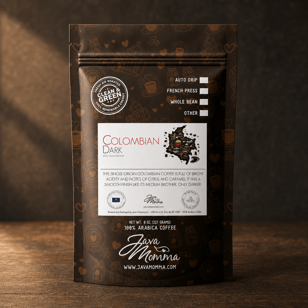 Colombian Dark Roast – Java Momma Colombian Dark Roast – Java Momma