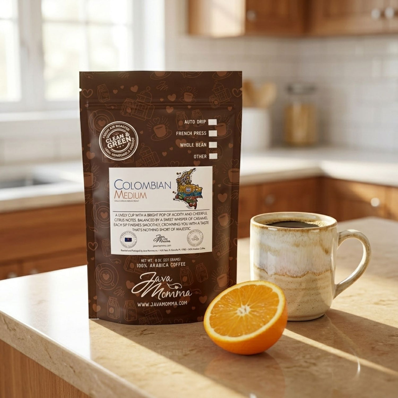 コーヒー Maururu Colombian Medium Roast | Java Momma | Single Origin