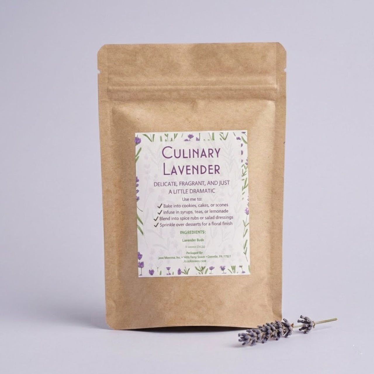 Culinary Lavender – Edible Dried Lavender Buds for Baking, Cocktails, & Infusions