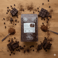 Thumbnail for Death by Chocolate Flavored coffee bag surrounded by chocolate, coffee beans  and brownies
