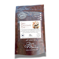 Thumbnail for Java Momma coffee package with 'Dirty Chocolate Chai' flavor on a white background