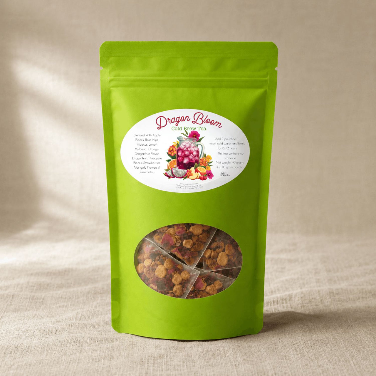 Dragon Bloom Cold Brew Tea Pods – Dragonfruit, Citrus & Floral Fantasy