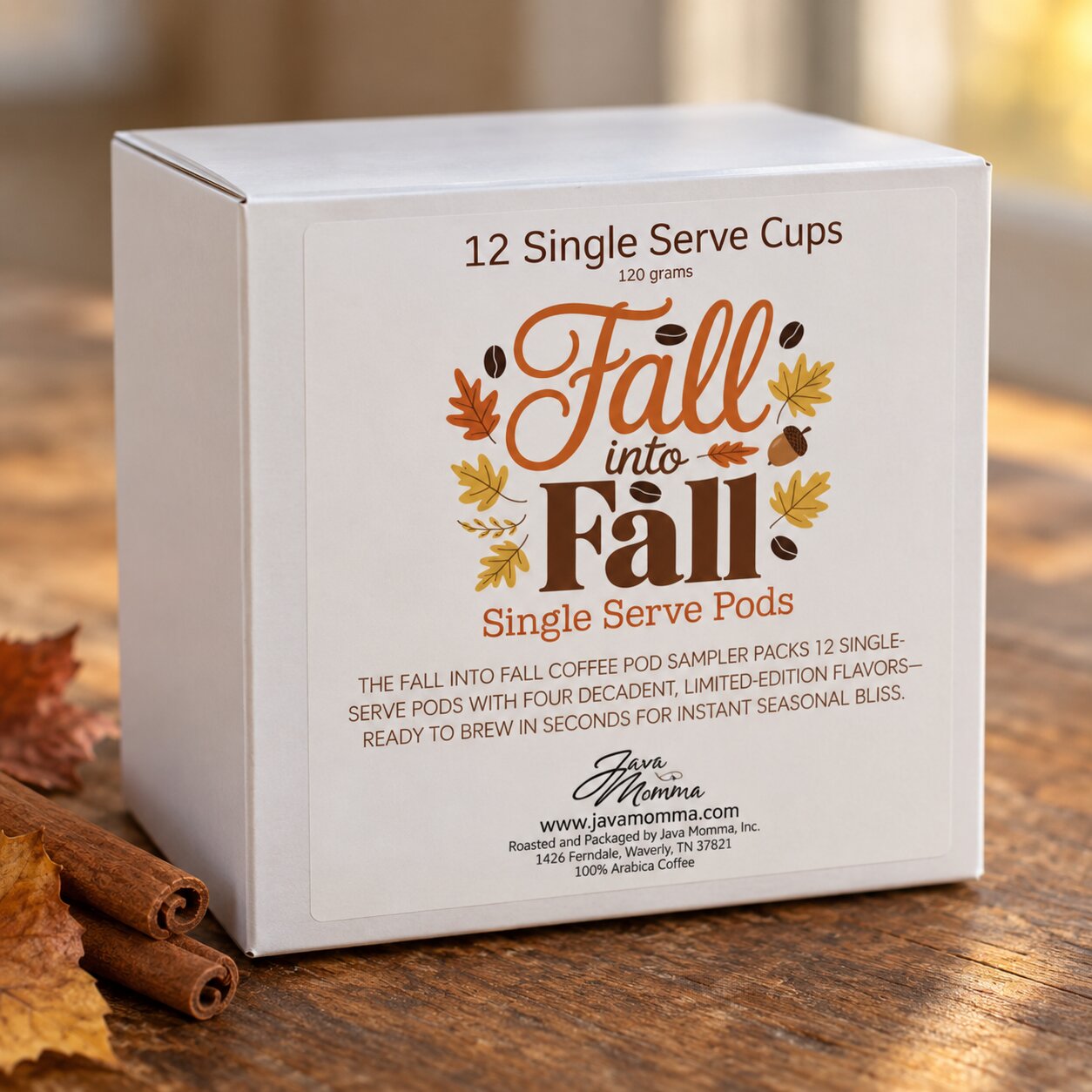 Fall Into Fall Coffee Pod Sampler – 12 Pods, 4 Cozy Flavors