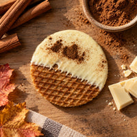 Thumbnail for White Chocolate Pumpkin Spice Stroopies - 6 pack