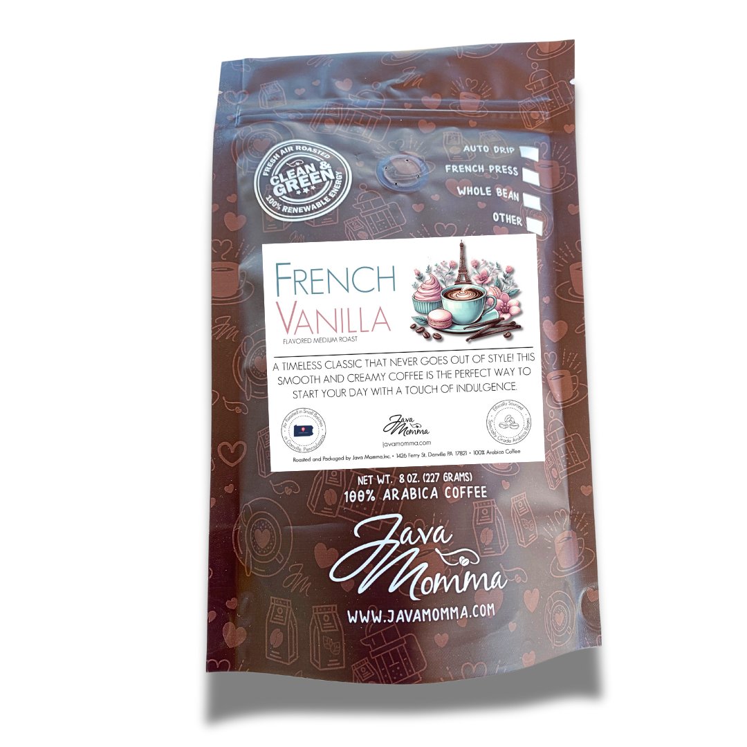 Java Vanilla French Vanilla Flavored Coffee – Java Momma