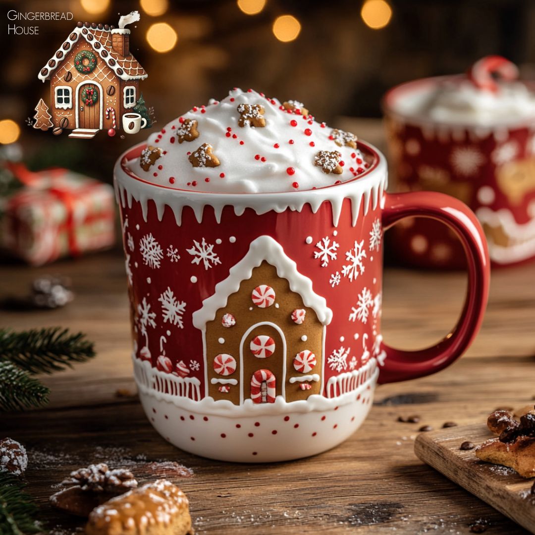 Gingerbread House Flavored Coffee - Medium Roast Brazilian Single Origin - Java Momma