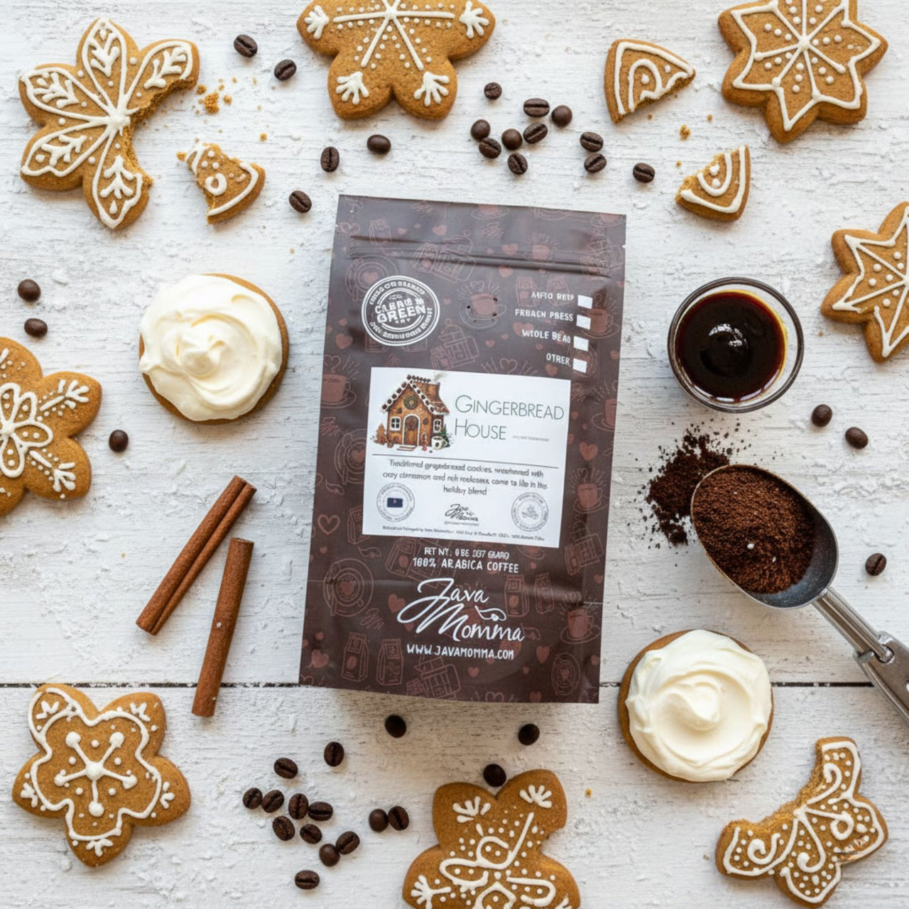 Gingerbread House Flavored Coffee – Sweet, Spiced, & Festively Cozy Holiday Coffee 🎄🍪